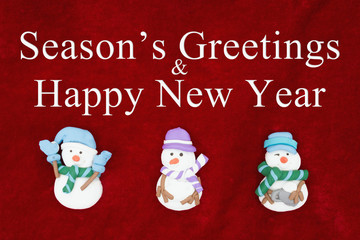 Season's Greetings and Happy New Year greeting