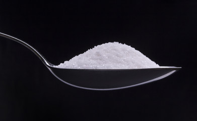 Spoon of white sugar