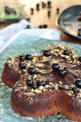  chocolate cake with black currant