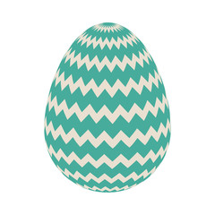 happy easter colorful egg over white background. vector illustration