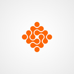 Fototapeta na wymiar molecular logo icon