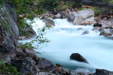 River rapids and stones