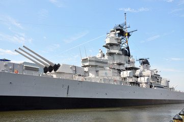 USS Wisconsin Battleship (BB-64) in Norfolk, Virginia, USA. © Wangkun Jia