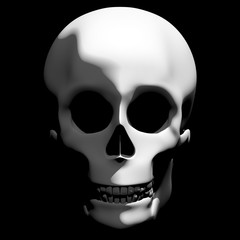 creepy shadowed skull halloween
