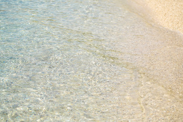 pebble beach and blue sea