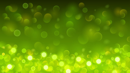 Obraz premium Abstract background with bokeh effect in green