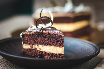 Dark chocolate cake