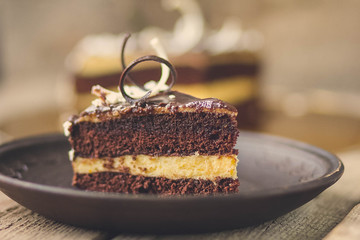 Dark chocolate cake