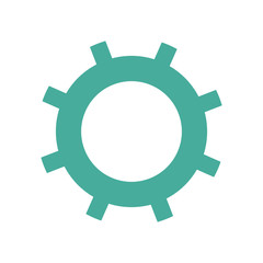 gear or cogwheel mechanic device equipment vector illustration