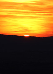 Sunset in Cortona,  Italy