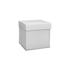 White Box 3D Illustration 3D Isolated on White Background