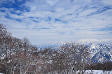 新潟　越後湯沢の雪景色