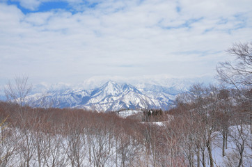 新潟　越後湯沢の雪景色