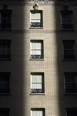 Fototapeta premium window in the shadow of a building in downtown San Francisco.