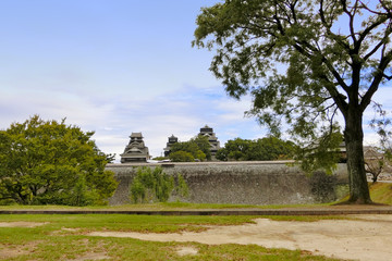 Fototapeta na wymiar Kumamoto castle after Kumamoto earthquake, kyushu, Japan 