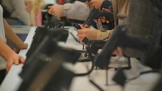 Pistols at the Show, and Each Can Hold in Your Hands. Evaluate the Weight of the Weapon. as Comfortable in the Hand.