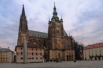 Fototapeta na wymiar Cathedral of Saint Vitus in Prague.