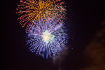 Colorful fireworks