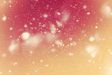 Snow Falling Night Sky Drawing Blue Background