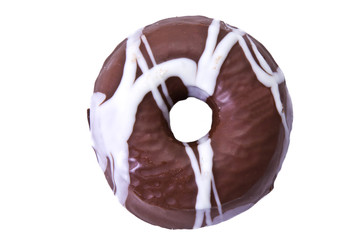 chocolate donuts isolated