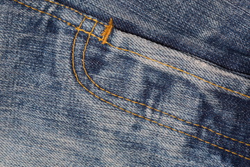 Jeans denim texture and background,Close-up shot.