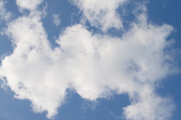 Blue sky with clouds background and textures. 