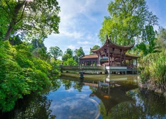 Obraz premium Chinese garden in Frankfurt