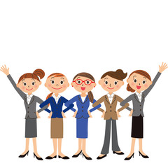 腕を組むビジネスウーマン