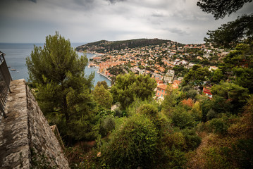 Nice, France: panoramic top view of Port