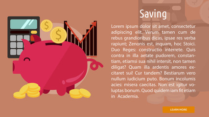 Saving Conceptual Banner