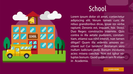 School Conceptual Banner