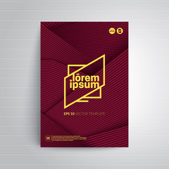 Cover design for brochure,booklet,flyer etc. 3d layers overlap. Geometric poster. A4 format template. Vector illustration.