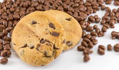 Chocolate chip cookies and chocolate balls