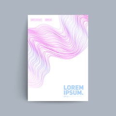 Abstract cover design with wavy shapes. A4 format,eps10 vector template for brochure,magazine,invitation,poster etc.
