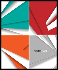 Vector brouchures bright templates set. Elements for design. Magazine, annual reports vector templates. Eps10