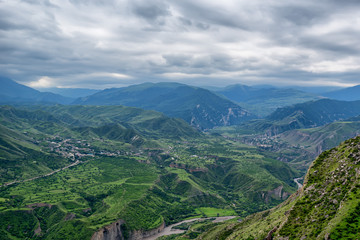 Fototapeta na wymiar Mountain landscape in Dagestan