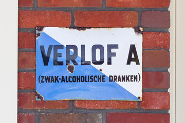 Obraz premium LELYSTAD, THE NETHERLANDS - JUNE 9, 2016: Old permit (Verlof A)