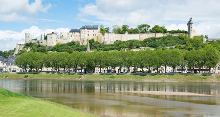 Burg und Schloss Chinon, Loire, Frankreich