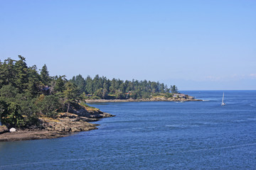 Naklejka premium Gulf Islands, Georgia Strait