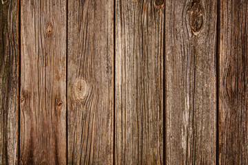 Old wooden planks background with natural patterns