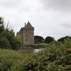 Fototapeta premium Le château de Suscinio et son étang.