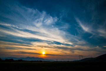 dramatic clouds