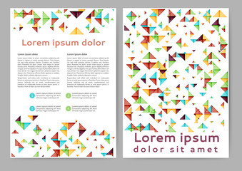 Abstract colored brochure