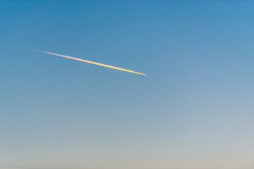 Clouds at sunset time