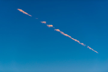 Clouds at sunset time