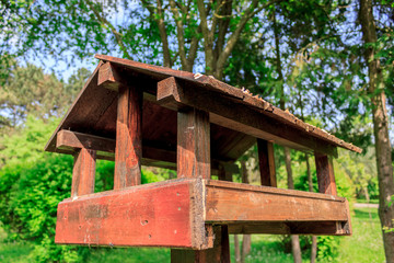 Birdhouse in a park