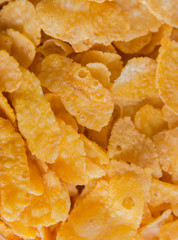 corn flakes in jar as background texture