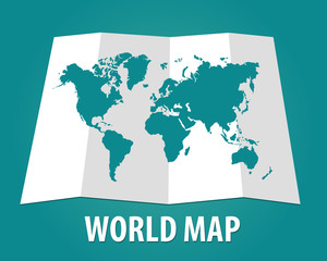 world map vector design