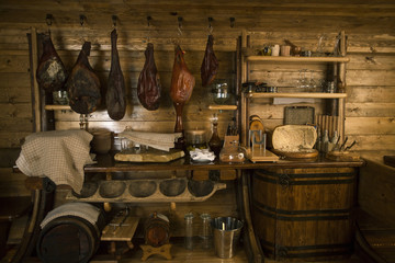 Homemade prosciutto and pancetta in the attic – smoked meat