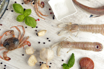 Fresh fish and other seafood